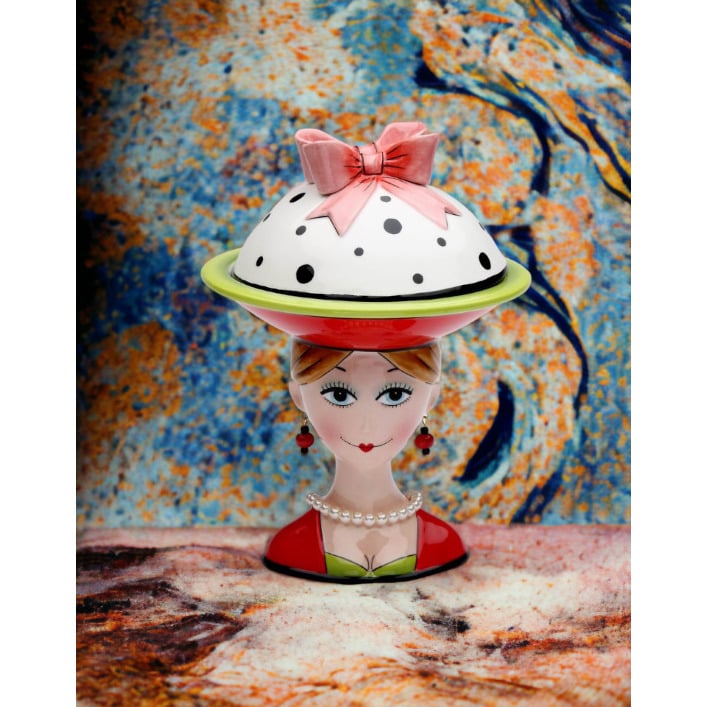 Ceramic Lady with Serving Bowl  Mom Friend Image 2