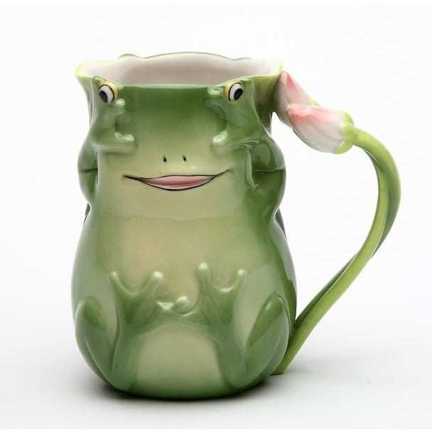 Ceramic Fairy Frog Mug  Mom Cottagecore Nature Image 3