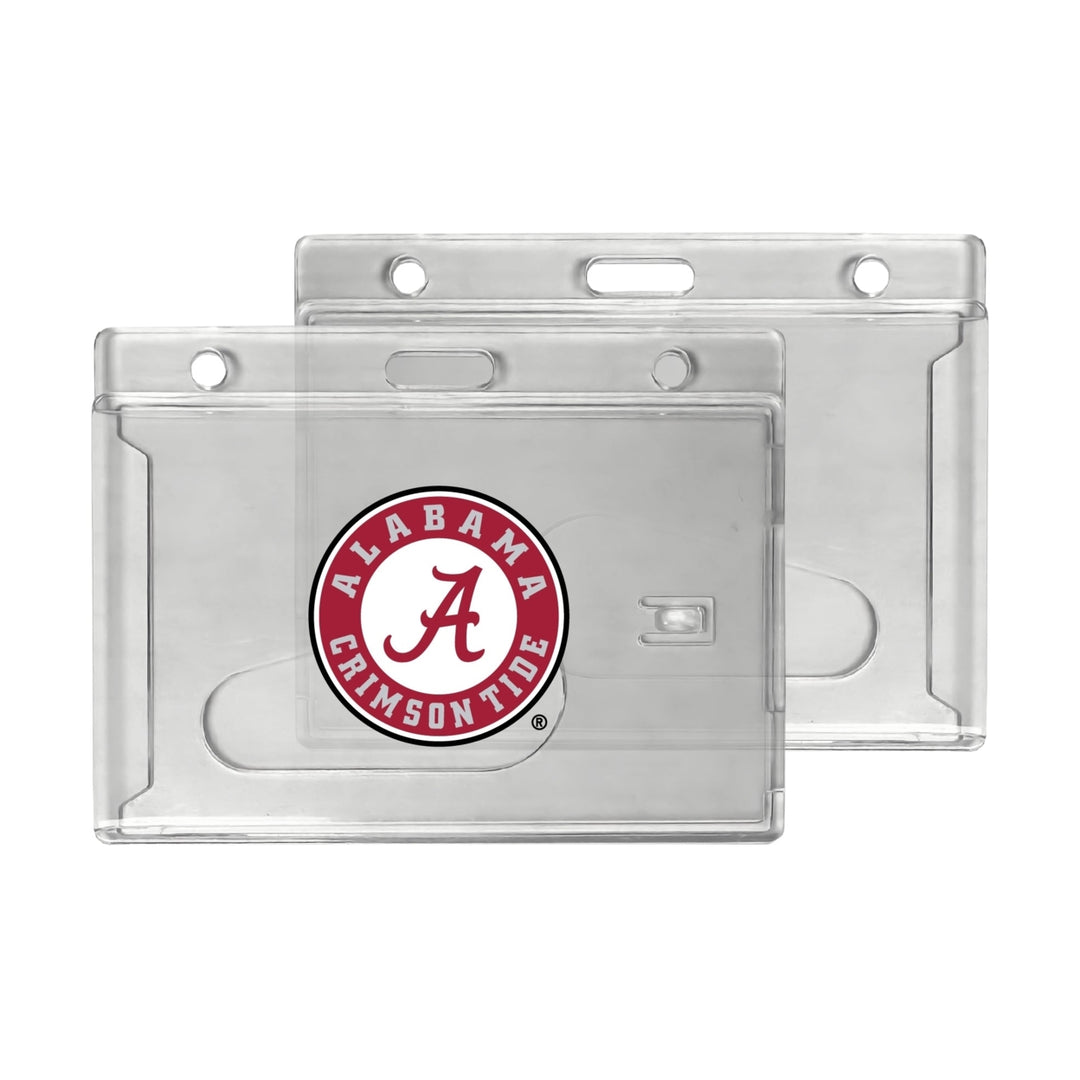 Alabama Crimson Tide Officially Licensed Clear View ID Holder - Collegiate Badge Protection Image 1