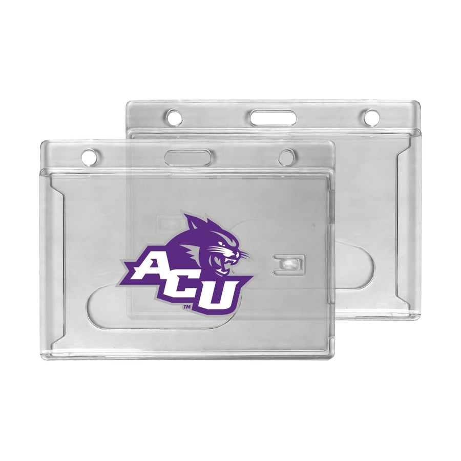 Abilene Christian University Officially Licensed Clear View ID Holder - Collegiate Badge Protection Image 1