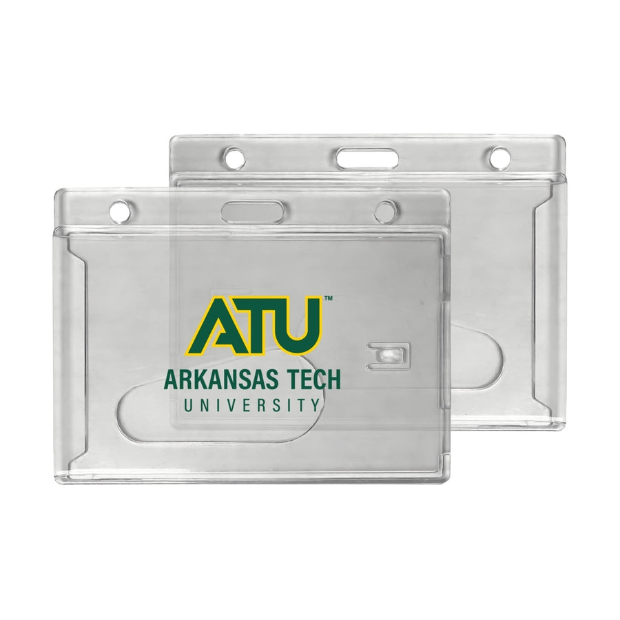 Arkansas Tech University Officially Licensed Clear View ID Holder - Collegiate Badge Protection Image 1