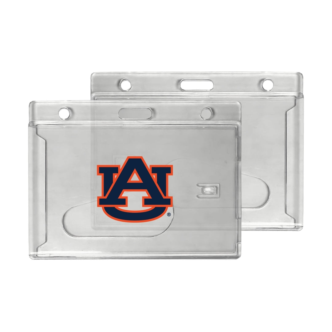 Auburn Tigers Officially Licensed Clear View ID Holder - Collegiate Badge Protection Image 1