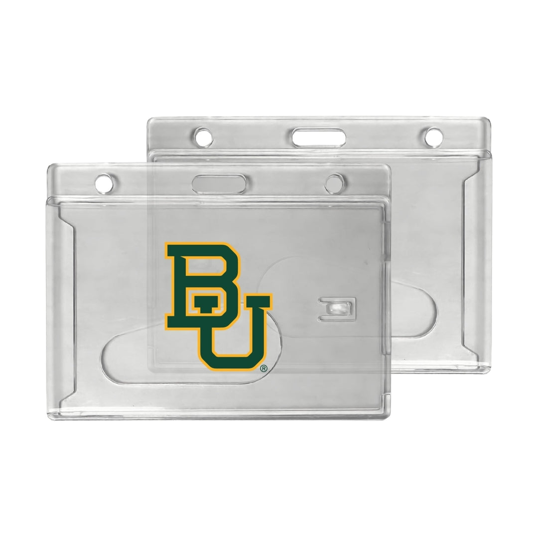 Baylor Bears Officially Licensed Clear View ID Holder - Collegiate Badge Protection Image 1