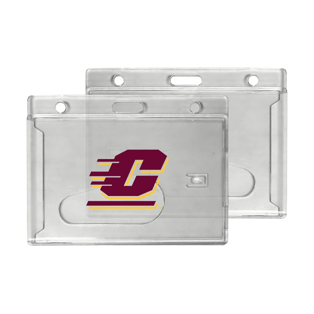 Central Michigan University Officially Licensed Clear View ID Holder - Collegiate Badge Protection Image 1