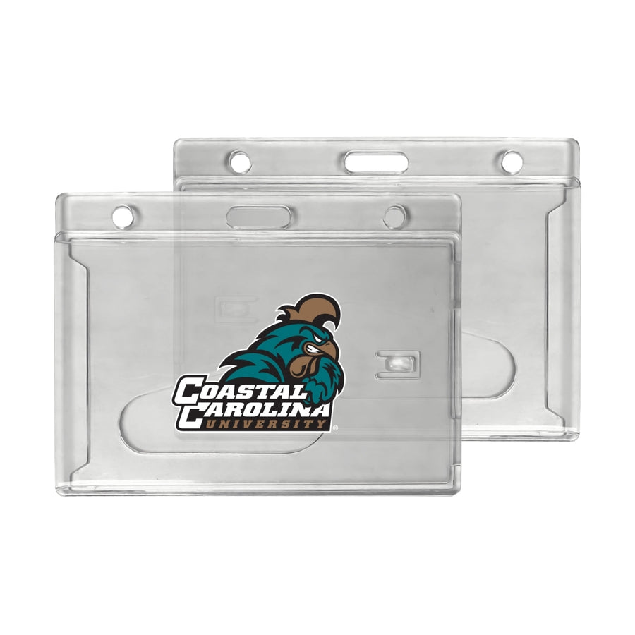 Coastal Carolina University Officially Licensed Clear View ID Holder - Collegiate Badge Protection Image 1