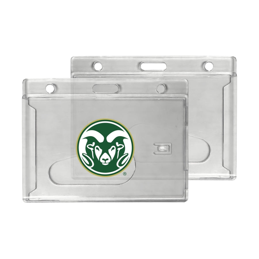 Colorado State Rams Officially Licensed Clear View ID Holder - Collegiate Badge Protection Image 1