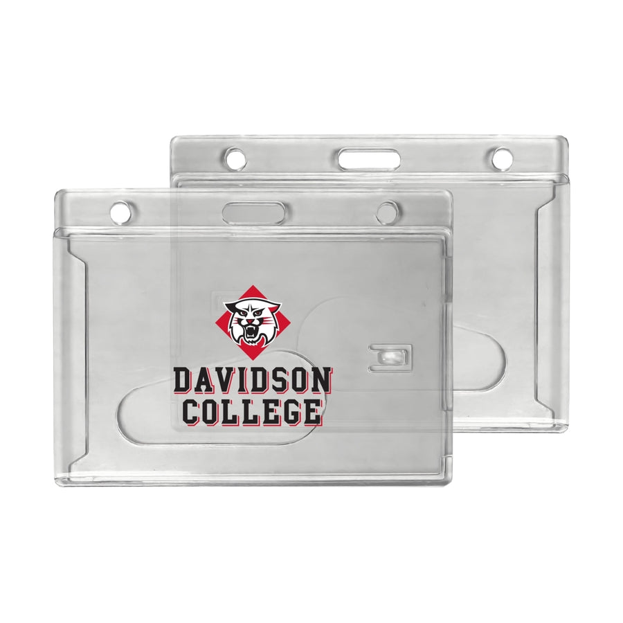 Davidson College Officially Licensed Clear View ID Holder - Collegiate Badge Protection Image 1