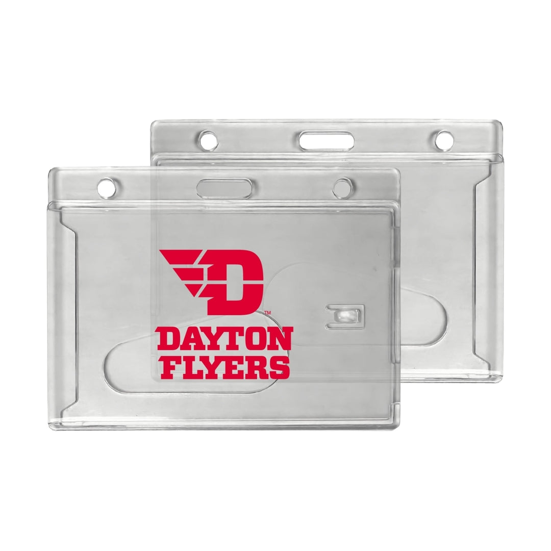 Dayton Flyers Officially Licensed Clear View ID Holder - Collegiate Badge Protection Image 1