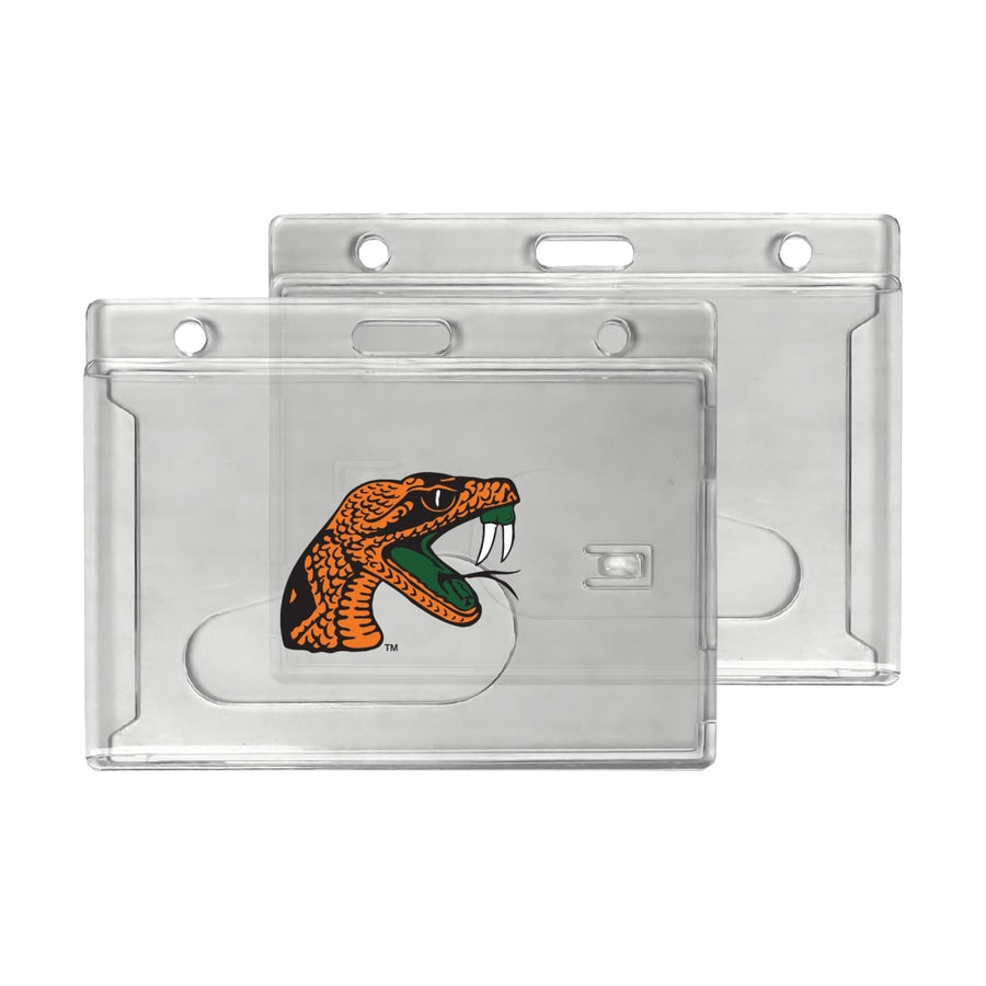 Florida AandM Rattlers Officially Licensed Clear View ID Holder - Collegiate Badge Protection Image 1