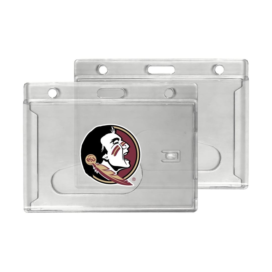 Florida State Seminoles Officially Licensed Clear View ID Holder - Collegiate Badge Protection Image 1