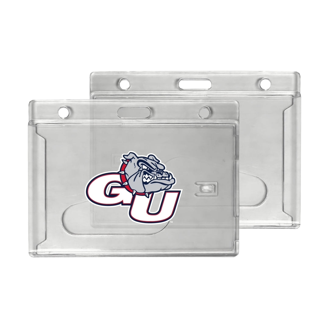 Gonzaga Bulldogs Officially Licensed Clear View ID Holder - Collegiate Badge Protection Image 1