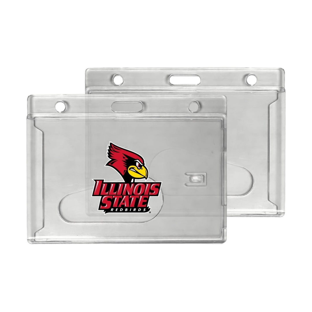 Illinois State Redbirds Officially Licensed Clear View ID Holder - Collegiate Badge Protection Image 1