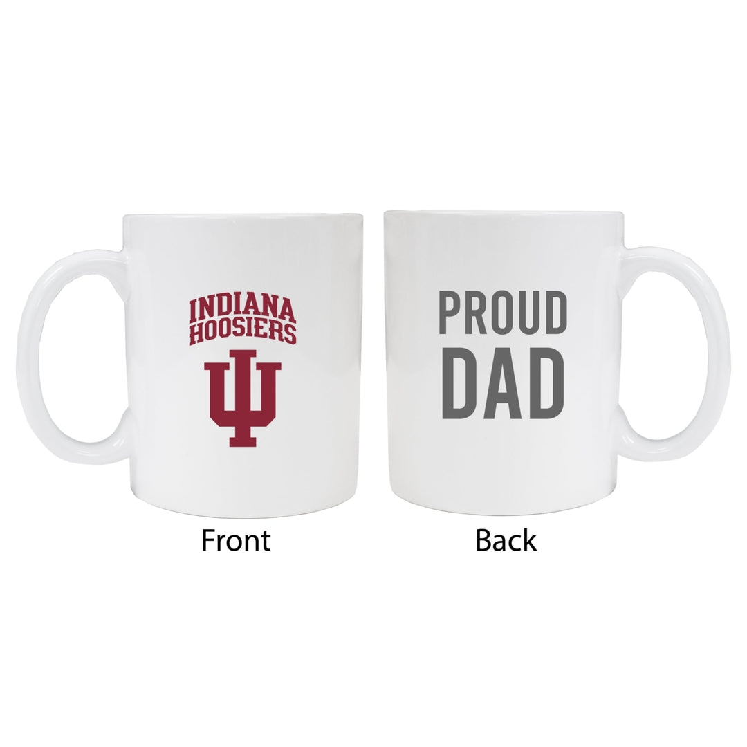 Indiana Hoosiers Proud Dad Ceramic Coffee Mug - White Image 1