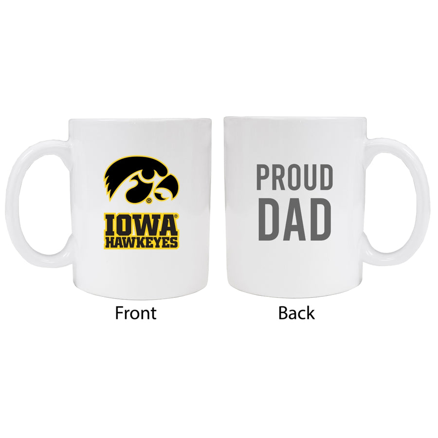 Iowa Hawkeyes Proud Dad Ceramic Coffee Mug - White Image 1