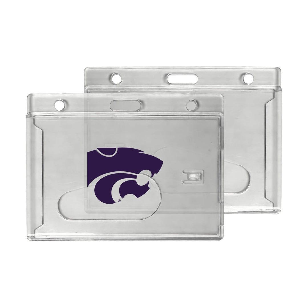 Kansas State Wildcats Officially Licensed Clear View ID Holder - Collegiate Badge Protection Image 1