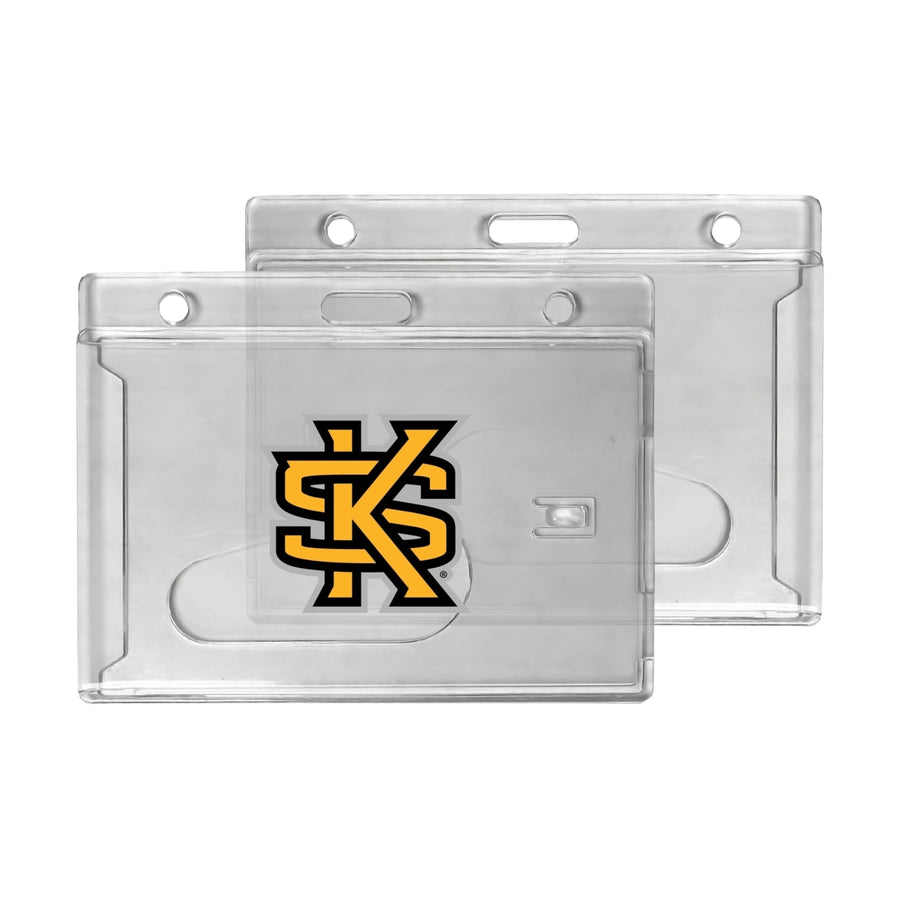 Kennesaw State University Officially Licensed Clear View ID Holder - Collegiate Badge Protection Image 1