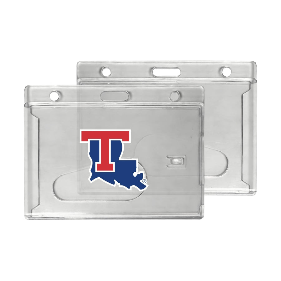 Louisiana Tech Bulldogs Officially Licensed Clear View ID Holder - Collegiate Badge Protection Image 1