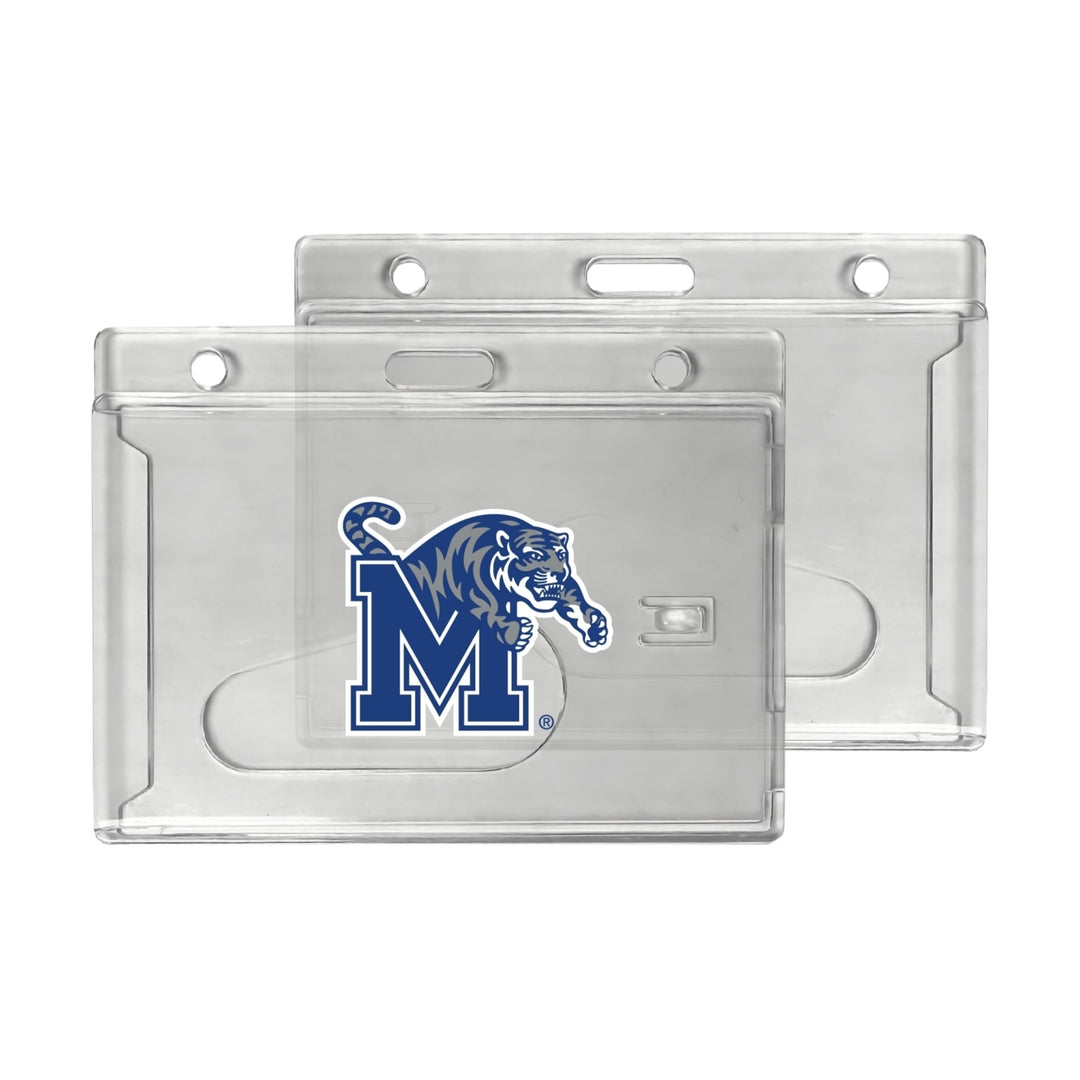 Memphis Tigers Officially Licensed Clear View ID Holder - Collegiate Badge Protection Image 1