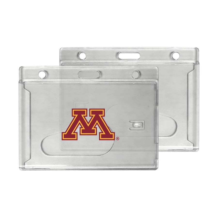 Minnesota Gophers Officially Licensed Clear View ID Holder - Collegiate Badge Protection Image 1