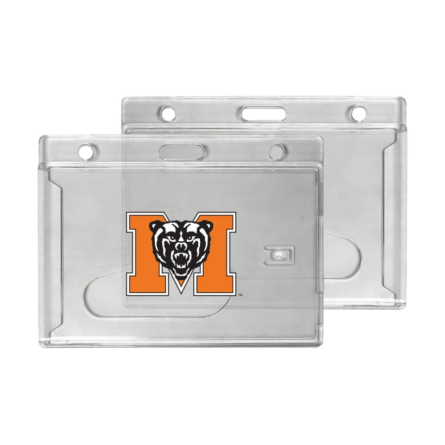 Mercer University Officially Licensed Clear View ID Holder - Collegiate Badge Protection Image 1