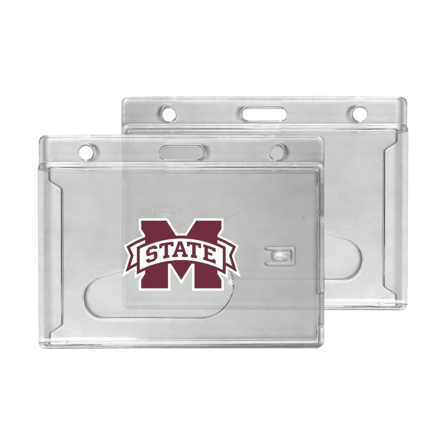 Mississippi State Bulldogs Officially Licensed Clear View ID Holder - Collegiate Badge Protection Image 1