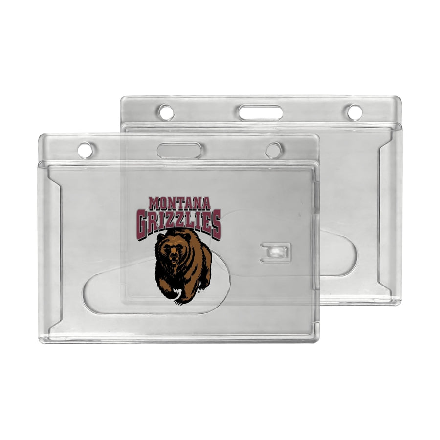 Montana University Officially Licensed Clear View ID Holder - Collegiate Badge Protection Image 1