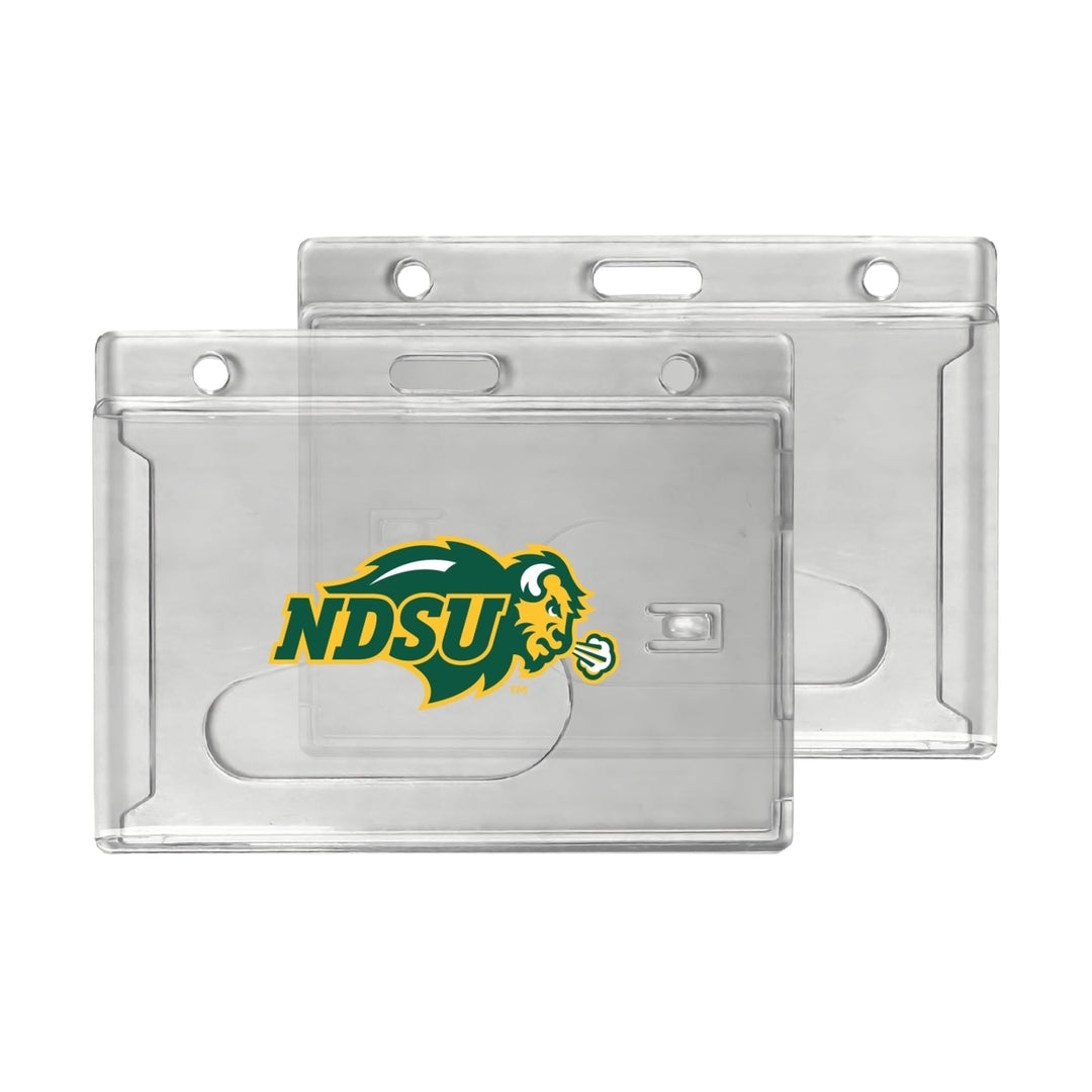 North Dakota State Bison Officially Licensed Clear View ID Holder - Collegiate Badge Protection Image 1