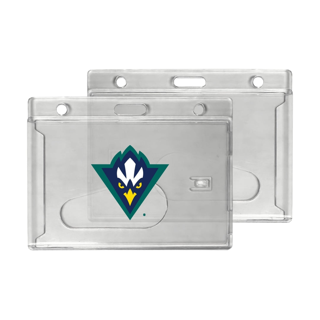 North Carolina Wilmington Seahawks Officially Licensed Clear View ID Holder - Collegiate Badge Protection Image 1