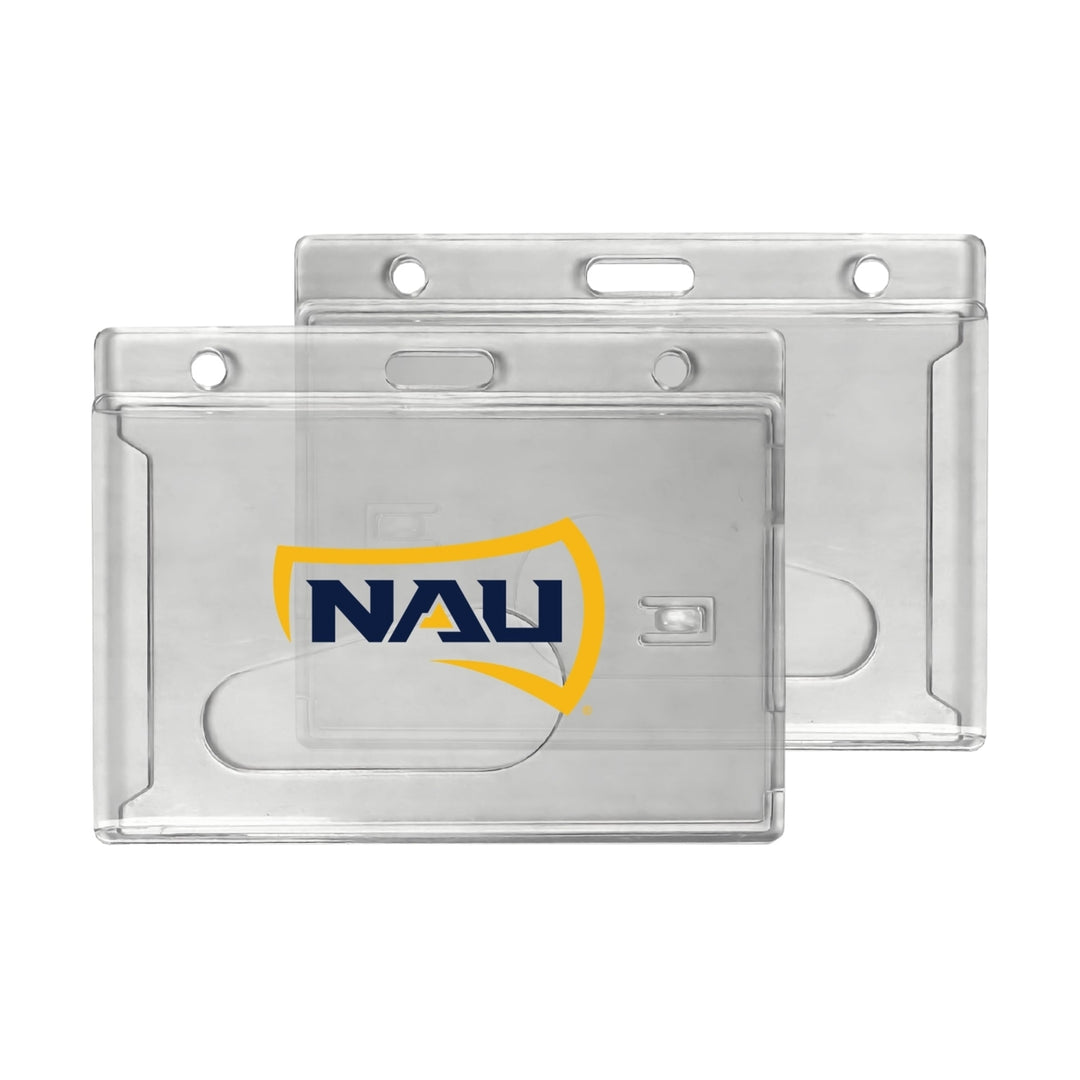 Northern Arizona University Officially Licensed Clear View ID Holder - Collegiate Badge Protection Image 1