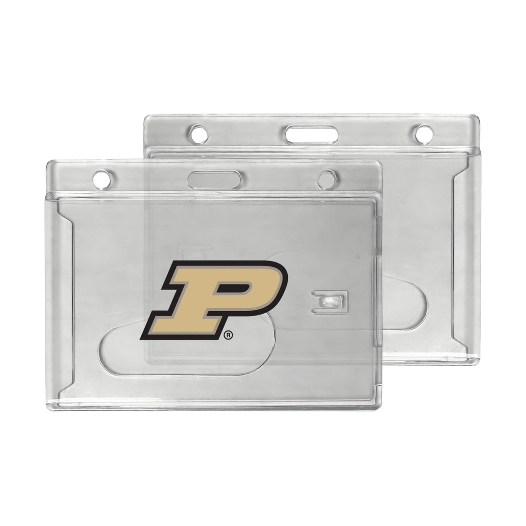 Purdue Boilermakers Officially Licensed Clear View ID Holder - Collegiate Badge Protection Image 1