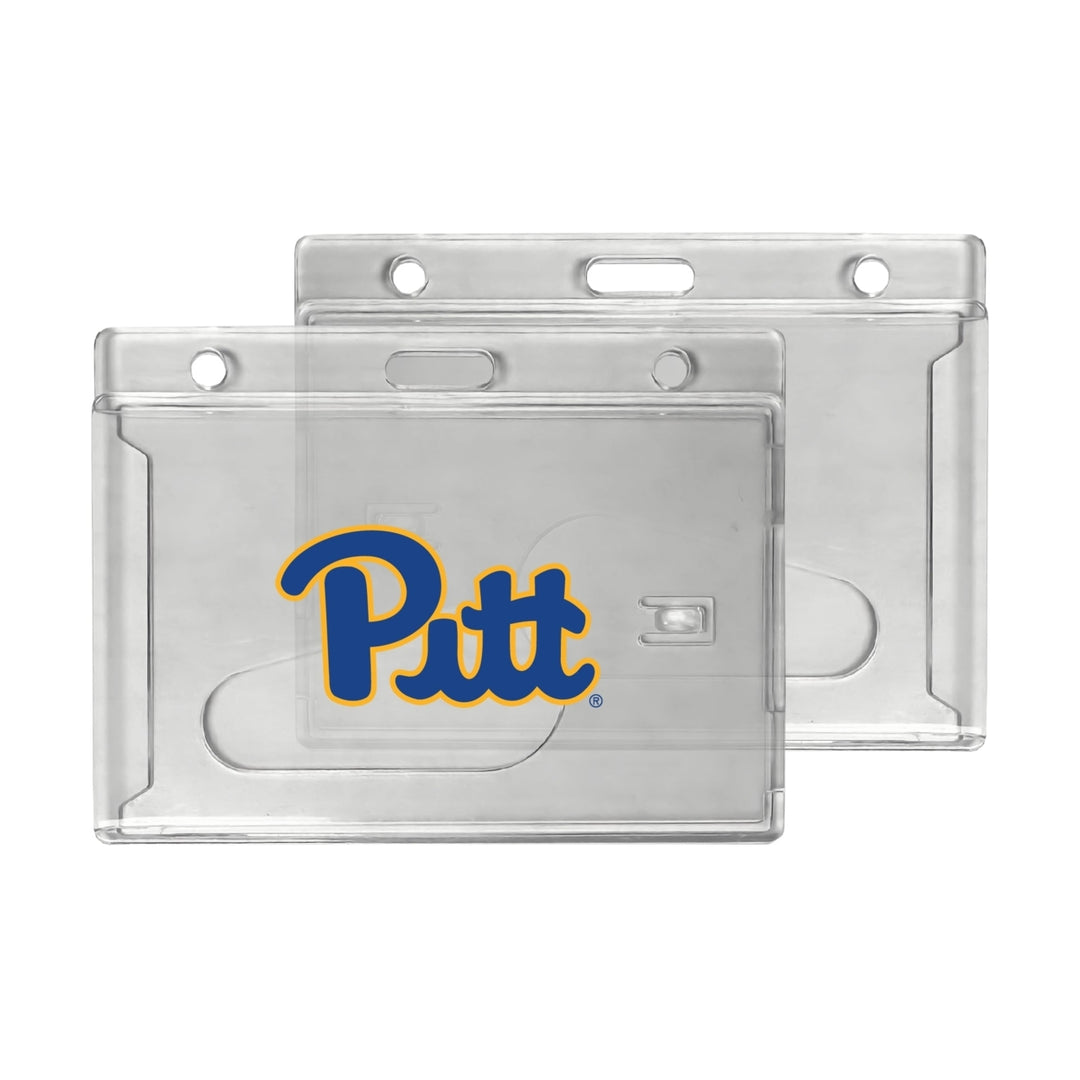 Pittsburgh Panthers Officially Licensed Clear View ID Holder - Collegiate Badge Protection Image 1