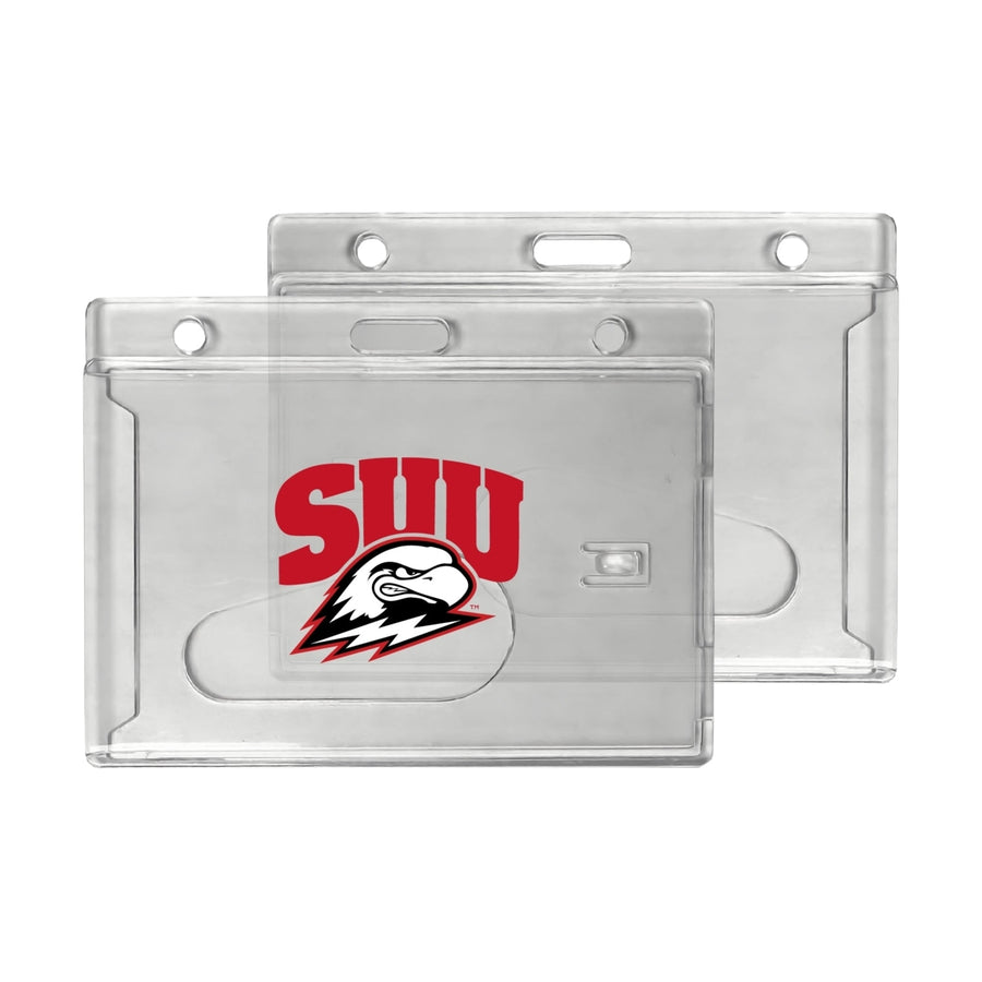 Southern Utah University Officially Licensed Clear View ID Holder - Collegiate Badge Protection Image 1