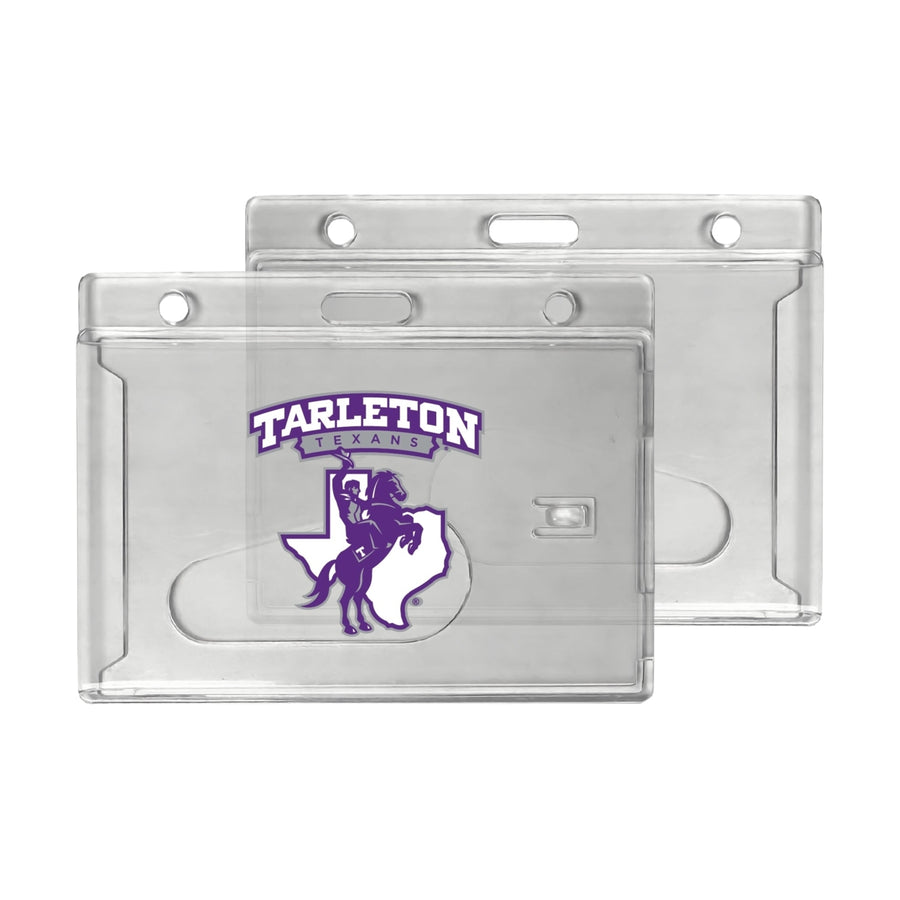 Tarleton State University Officially Licensed Clear View ID Holder - Collegiate Badge Protection Image 1