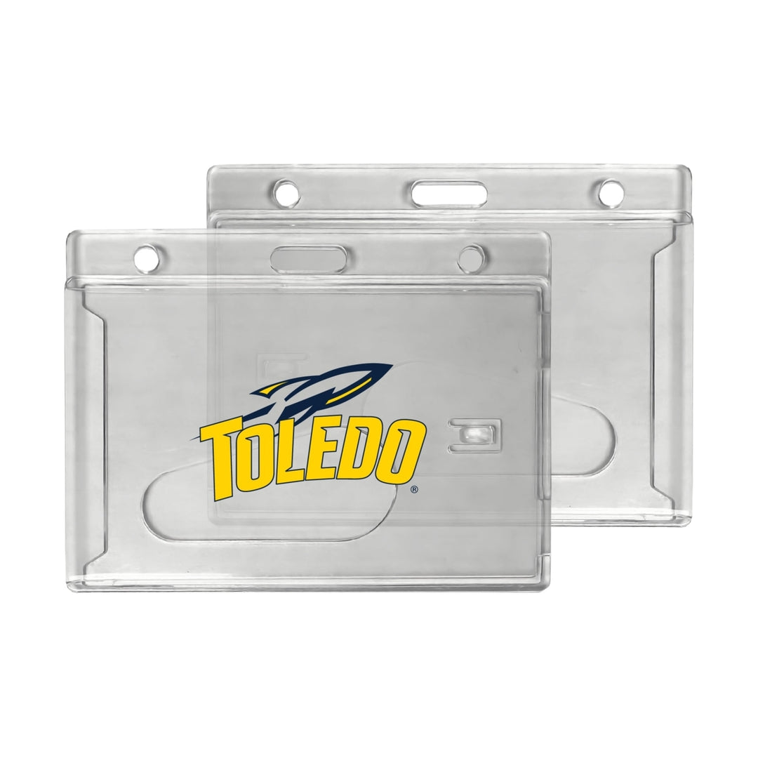 Toledo Rockets Officially Licensed Clear View ID Holder - Collegiate Badge Protection Image 1