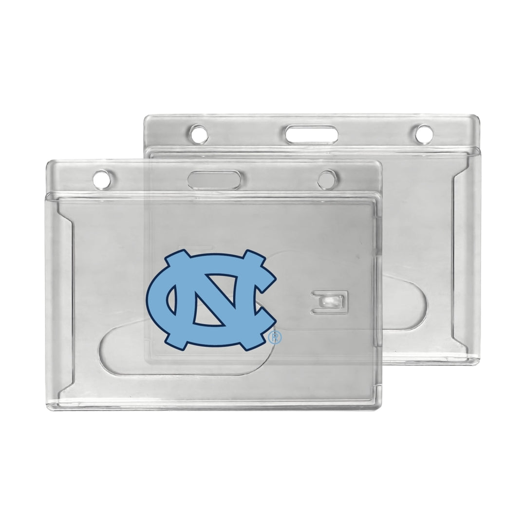 UNC Tar Heels Officially Licensed Clear View ID Holder - Collegiate Badge Protection Image 1