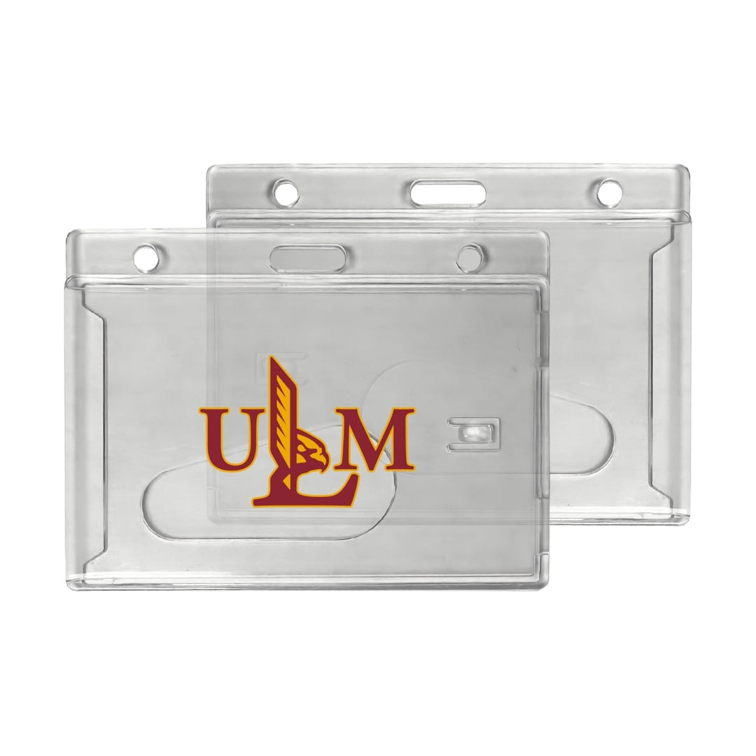 University of Louisiana Monroe Officially Licensed Clear View ID Holder - Collegiate Badge Protection Image 1