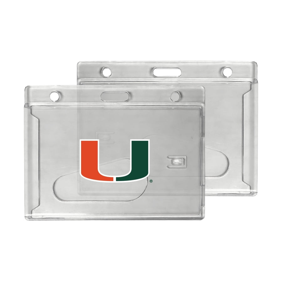 University of Miami Hurricanes Clear View ID Holder Image 1