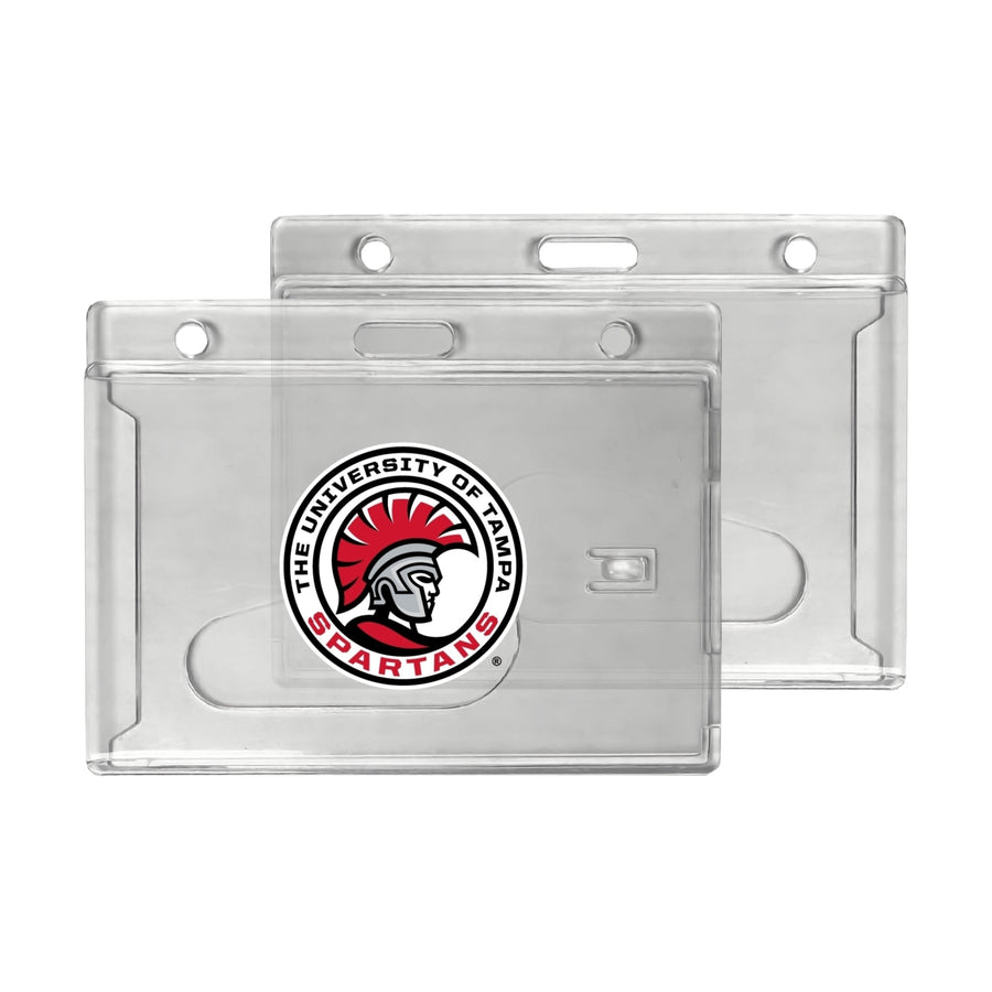 University of Tampa Spartans Officially Licensed Clear View ID Holder - Collegiate Badge Protection Image 1