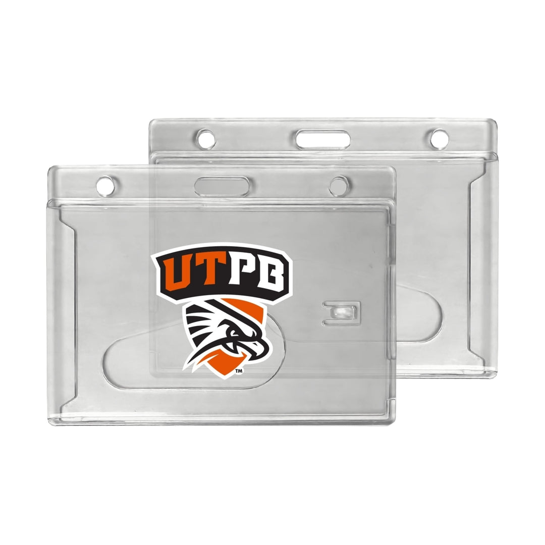 University of Texas of the Permian Basin Officially Licensed Clear View ID Holder - Collegiate Badge Protection Image 1