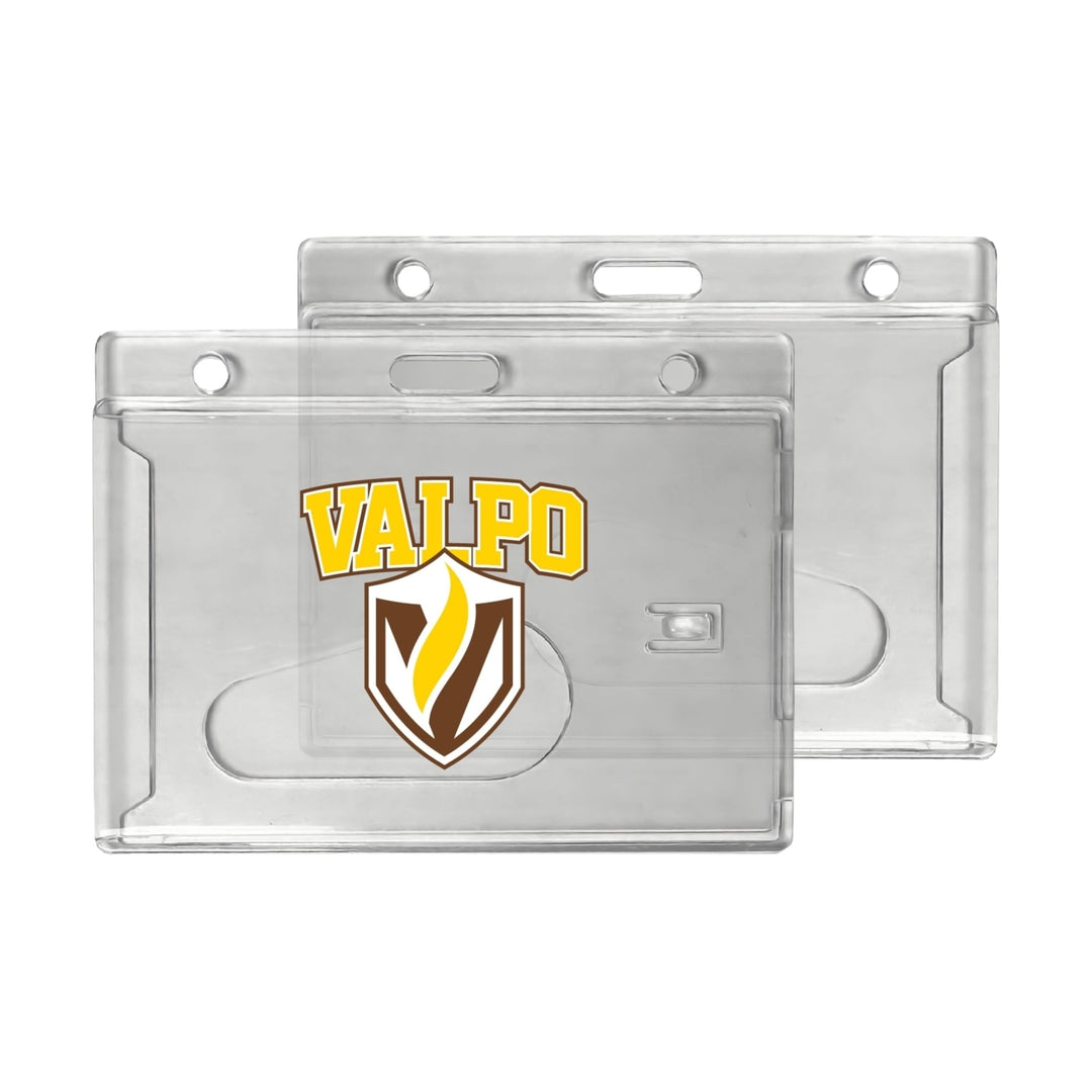 Valparaiso University Officially Licensed Clear View ID Holder - Collegiate Badge Protection Image 1