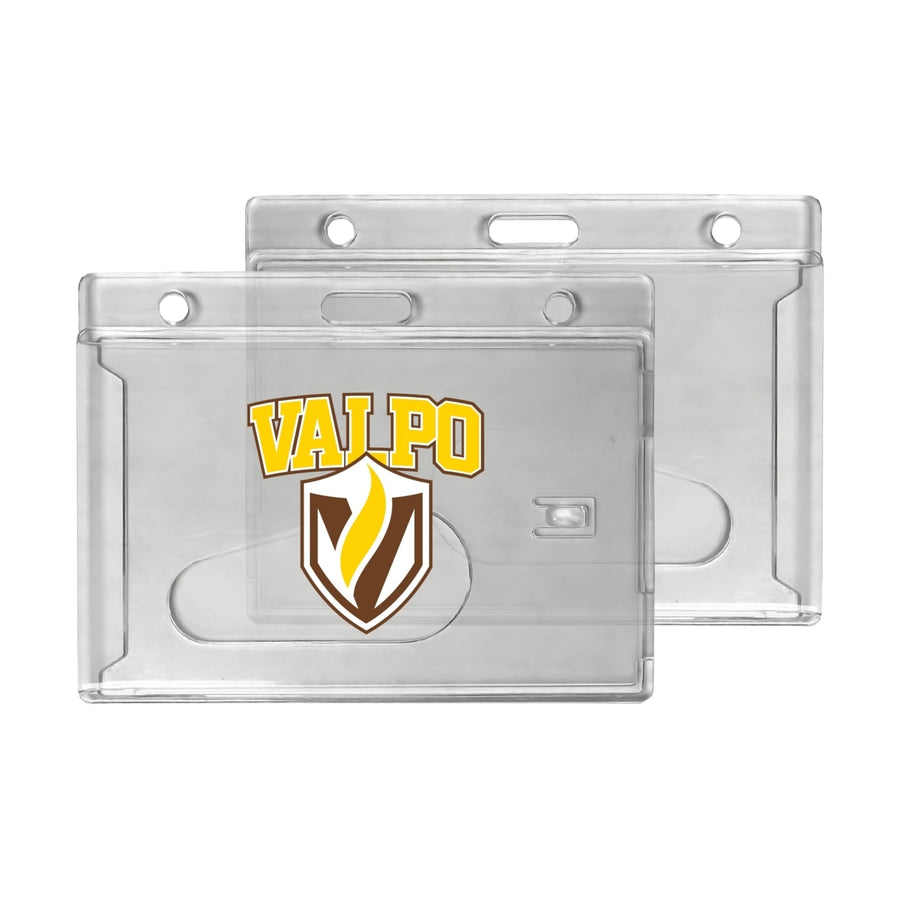 Valparaiso University Officially Licensed Clear View ID Holder - Collegiate Badge Protection Image 1