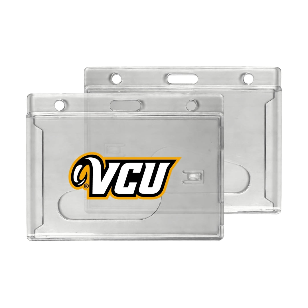 Virginia Commonwealth Officially Licensed Clear View ID Holder - Collegiate Badge Protection Image 1