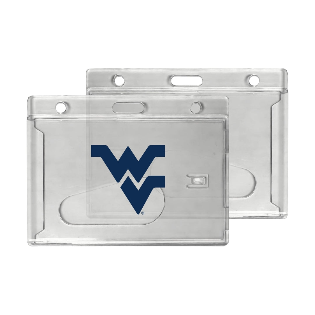 West Virginia Mountaineers Officially Licensed Clear View ID Holder - Collegiate Badge Protection Image 1