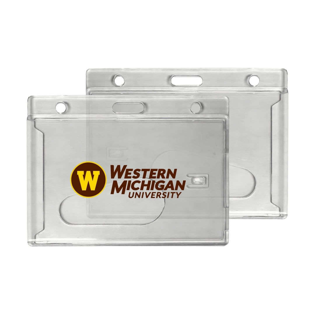 Western Michigan University Officially Licensed Clear View ID Holder - Collegiate Badge Protection Image 1