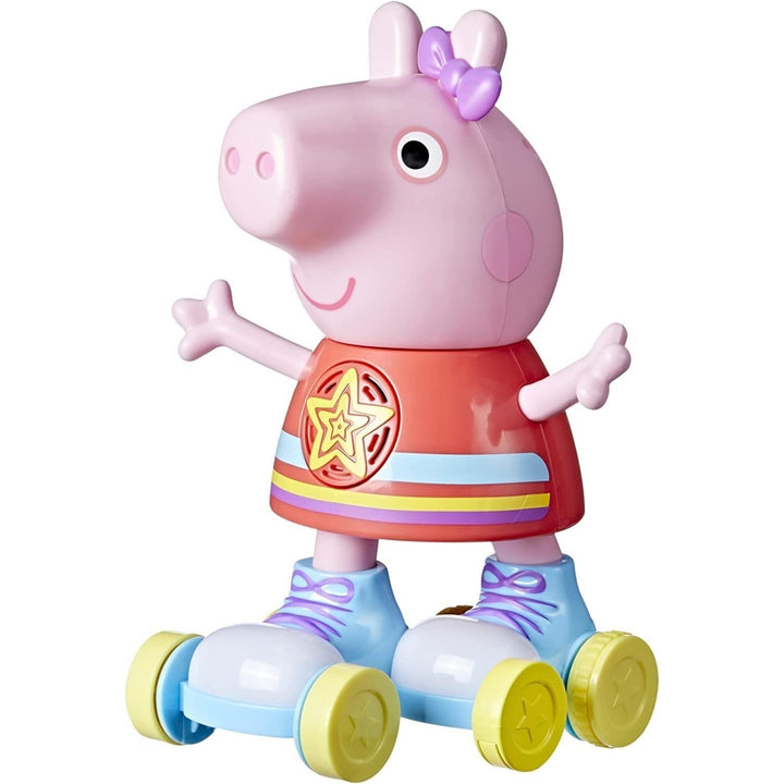 Peppa Pig Disco Peppa Roller Skating Doll 11" Light-Up Talking Musical Toy Hasbro Image 1