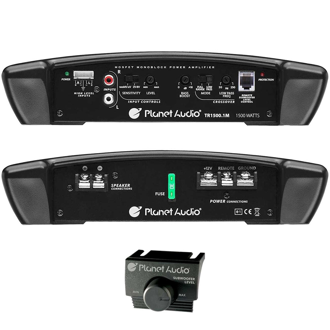 Planet Audio 1500W Monoblock Car Amplifier TR1500.1M Class A/B MOSFET Power Image 3