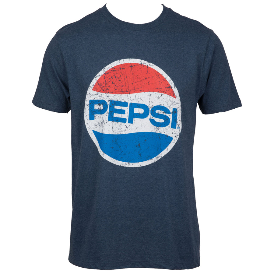 Pepsi Classic Logo Distressed Screen Print T-Shirt Image 1