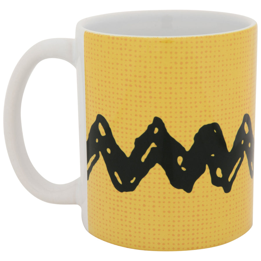 Peanuts Charlie Brown Zig Zag Pattern 11oz Ceramic Mug Image 1