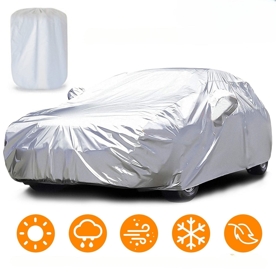 189x69x47in Full Car Cover All Weather UV Protection Automotive Cover 170T Outdoor Universal Full Cover Image 1