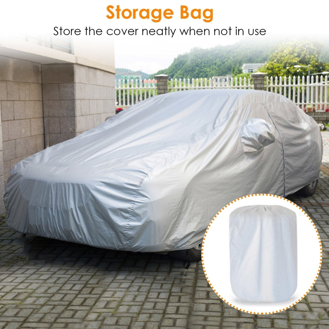 189x69x47in Full Car Cover All Weather UV Protection Automotive Cover 170T Outdoor Universal Full Cover Image 6